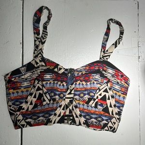 Print crop top